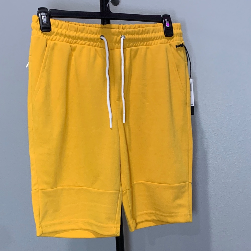 True Born Yellow Athletic Men's Shorts